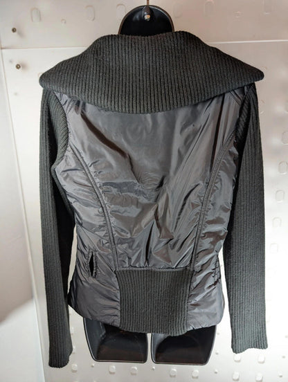 Max & Co Quilted Jacket with Ribbed Knit Sleeves – UK 10