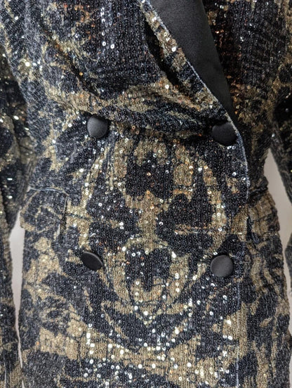 Rotate Birger Christensen “Augustina” Sequin Lace Blazer – UK12