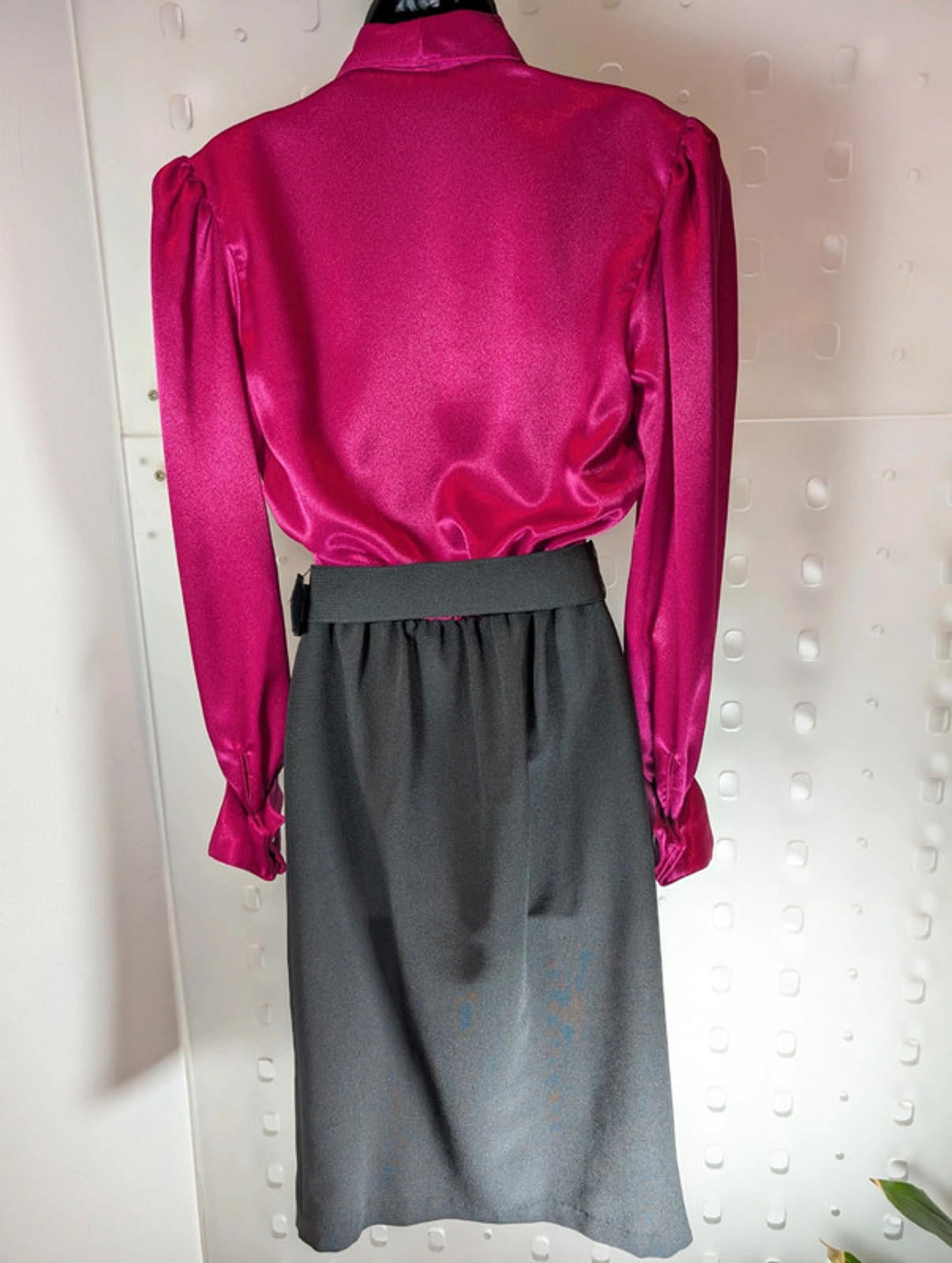 Vintage Berkertex power dress with original belt UK8