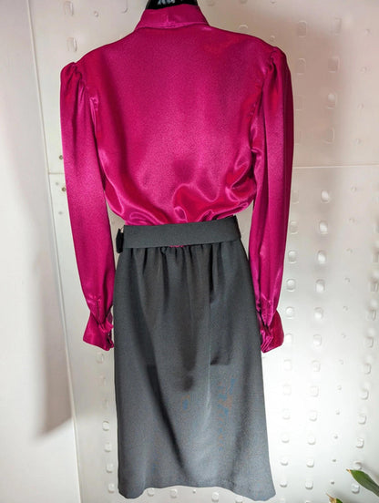 Vintage Berkertex power dress with original belt UK8