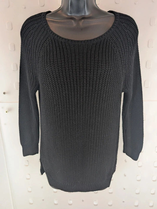 French Connection Black 100% Cotton Jumper XS