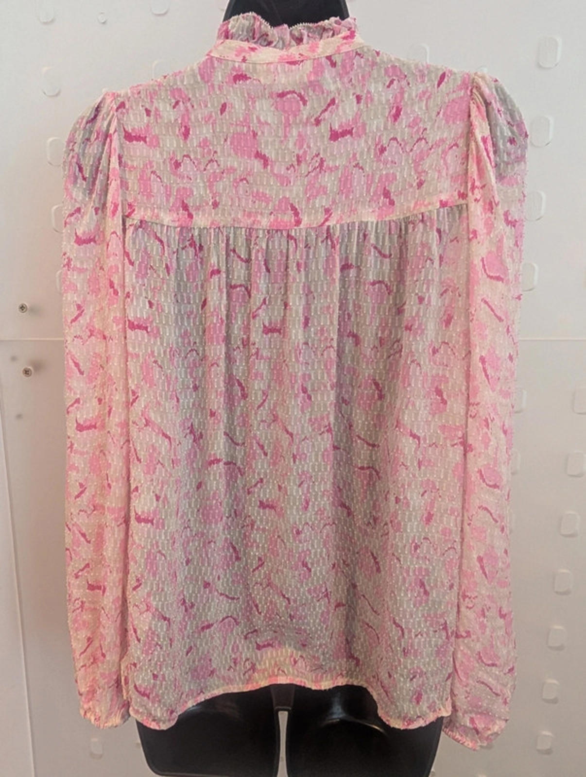 Levete Room Pink Sheer Blouse size XS