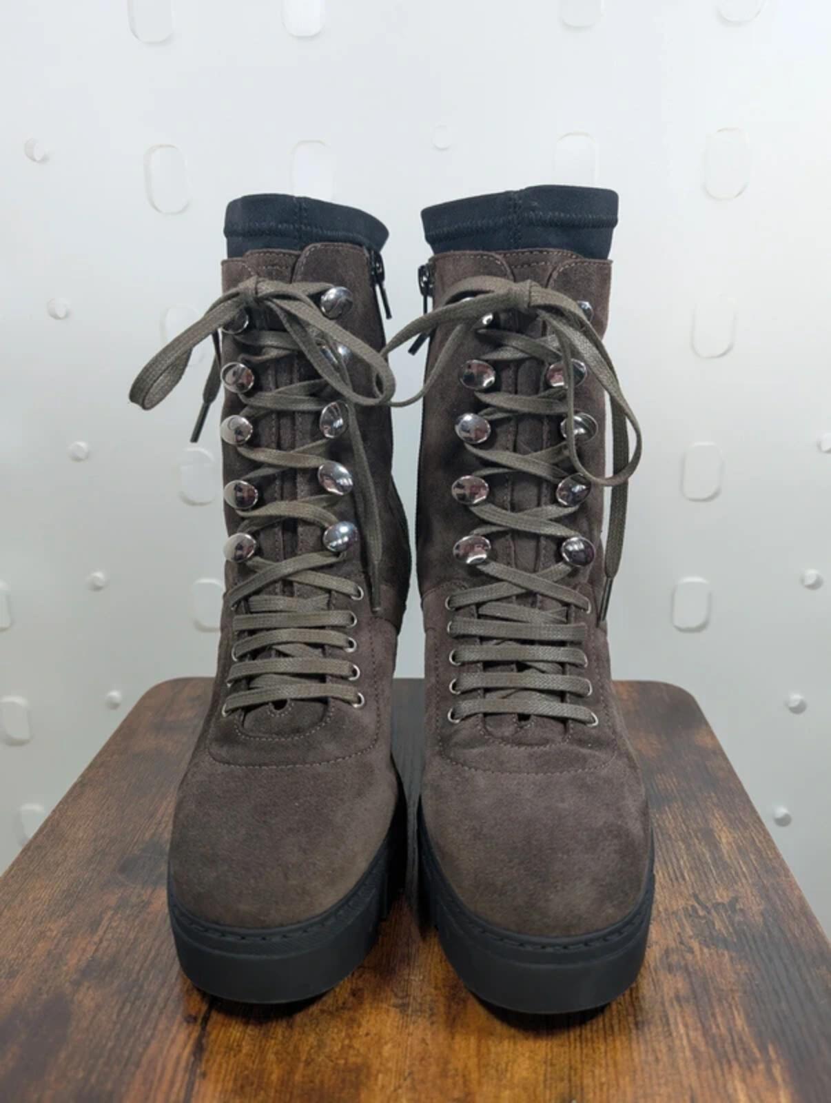 Unisa Suede Platform Utility Boots Brown EU37 UK4