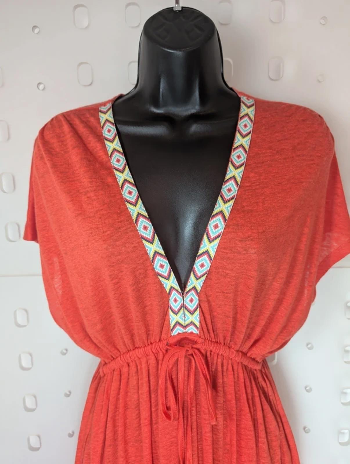 Nooki London Lucia Maxi Dress Size M - NWT 100% Flax Linen