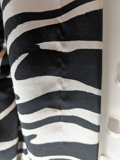 Oui zebra print twist-front dress – UK 16