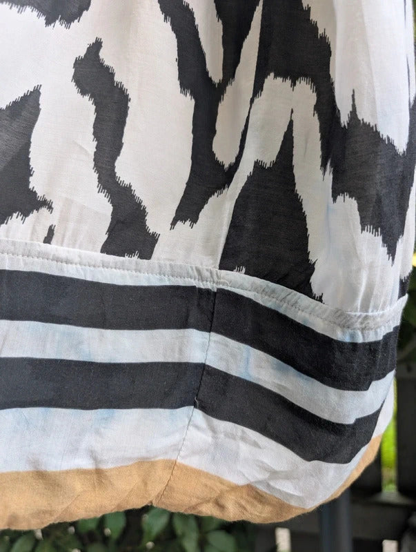 Saint Tropez Zebra Print Midi Skirt XS UK8/10