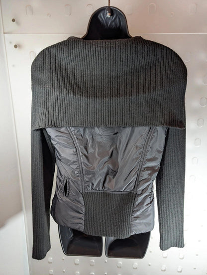 Max & Co Quilted Jacket with Ribbed Knit Sleeves – UK 10