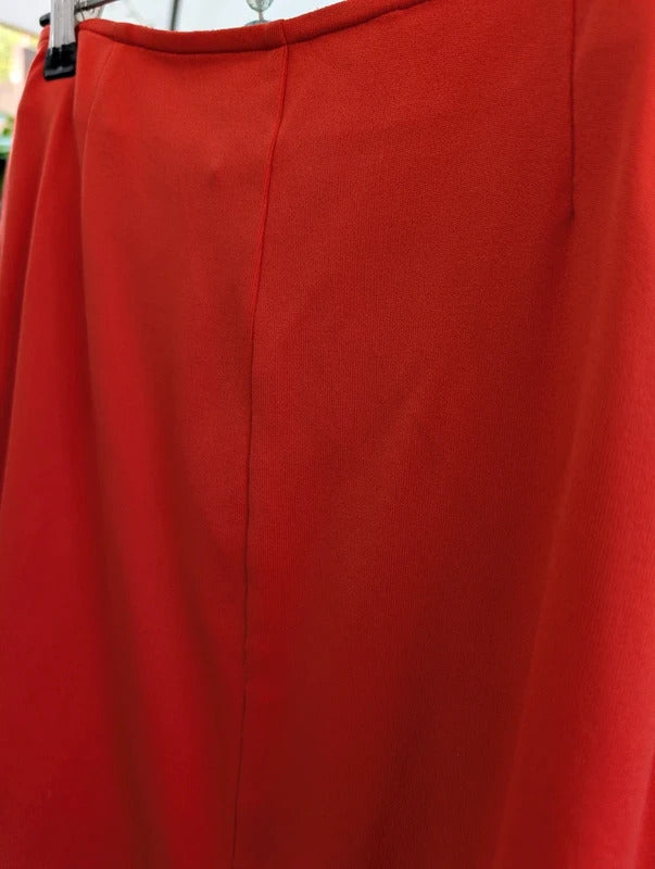 Iceberg Jeans Wrap Mini Skirt Orange UK8/10