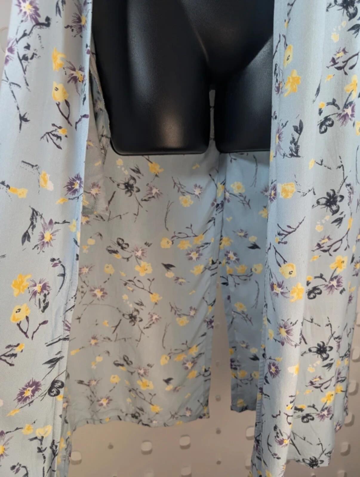 Cotton Traders Open Back Waistcoat Floral Viscose 8/10 NWT