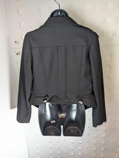 Cropped Military Jacket K-Pop Lolita Style Double Breasted Tailored