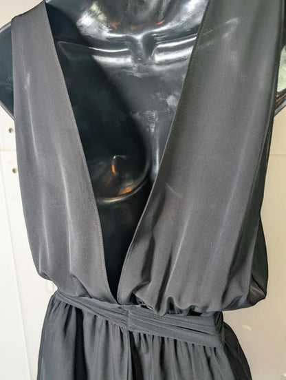 Zara Black Tie Front Playsuit (XS/S)