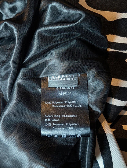 Oui zebra print twist-front dress – UK 16