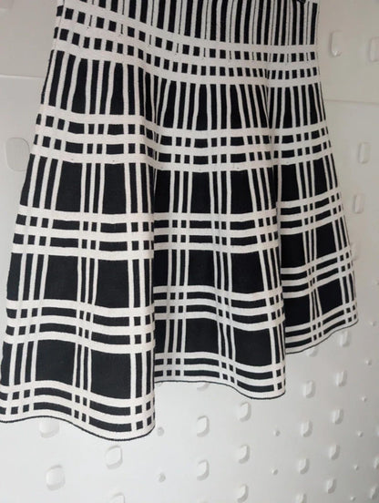 Yoyo S Check Flared Mini Skirt XS