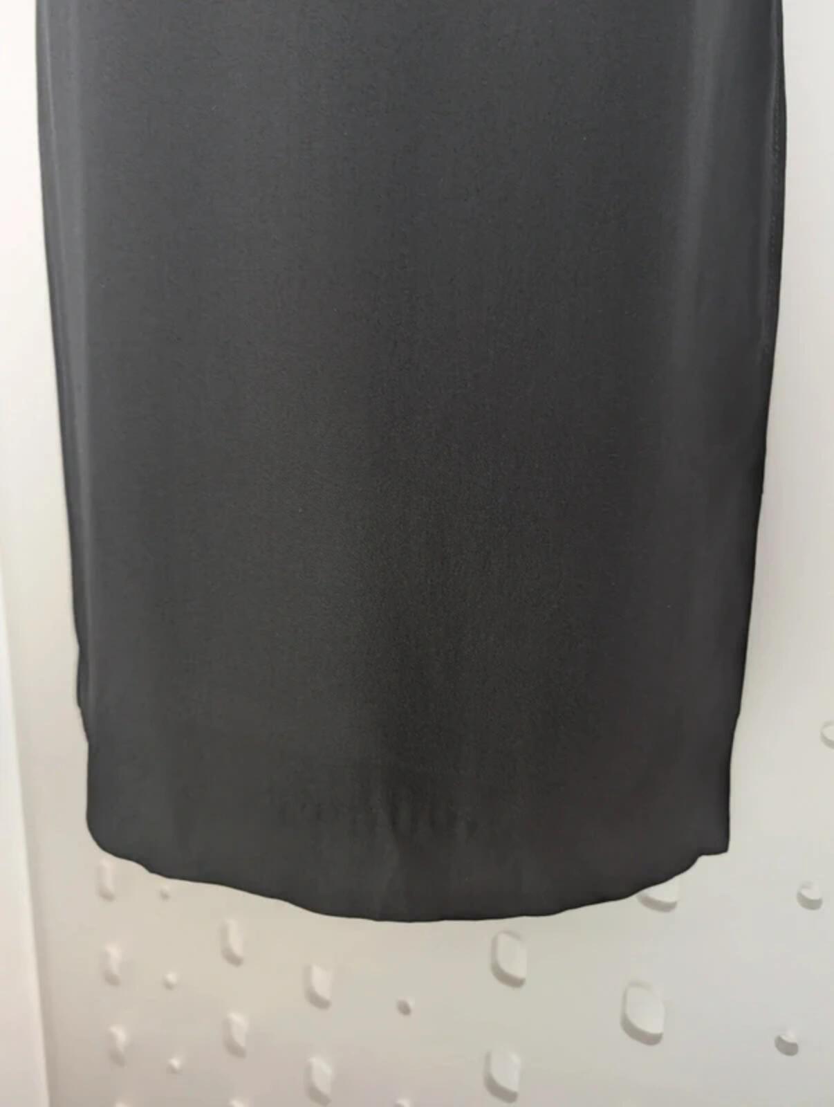 Cynthia Rowley Black Silk Shift Slip Dress UK8