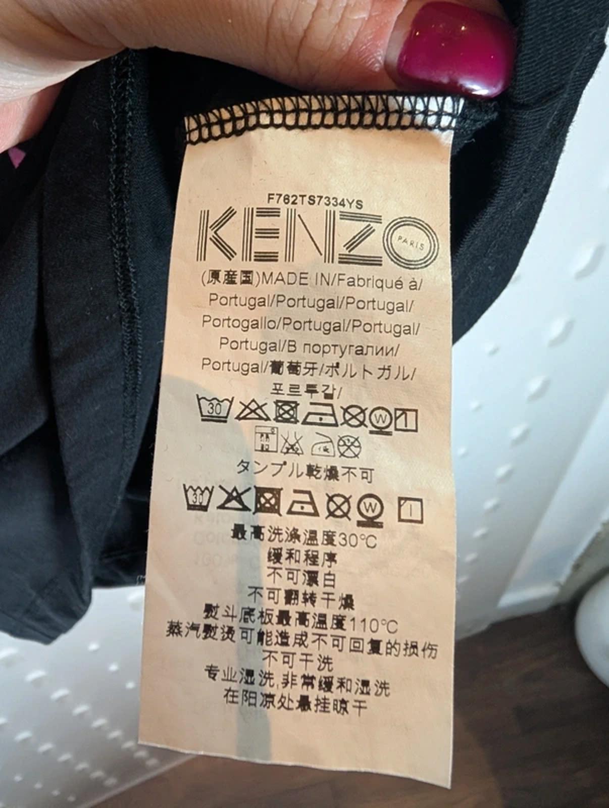 Kenzo Eye Print Graphic T-Shirt Black Size S