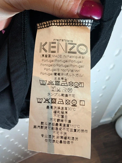 Kenzo Eye Print Graphic T-Shirt Black Size S