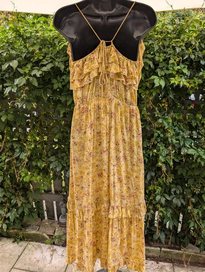 Suncoo Paris Carine Floral Maxi Dress FSC Viscose UK12