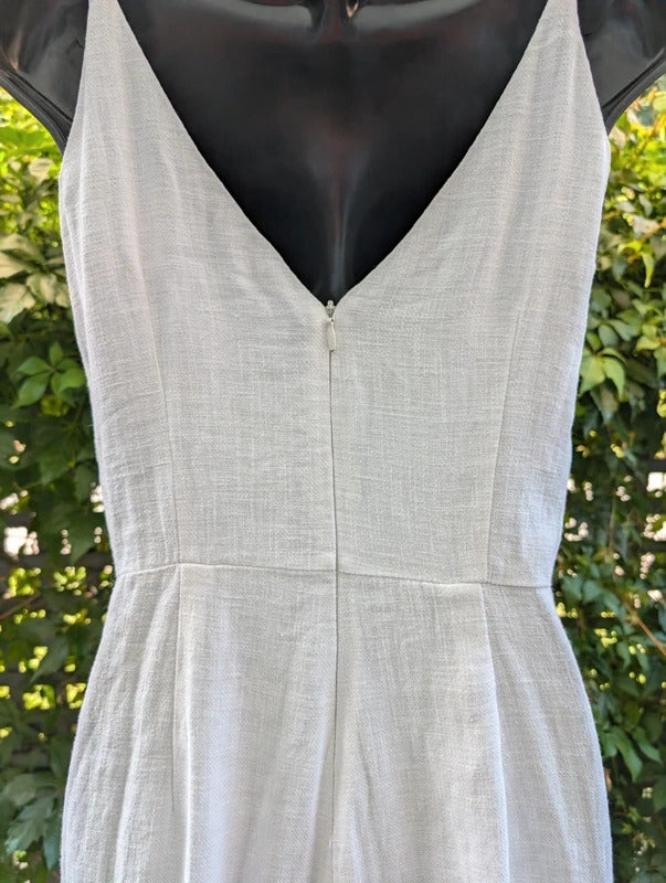 Moon River Linen Cropped Jumpsuit UK8