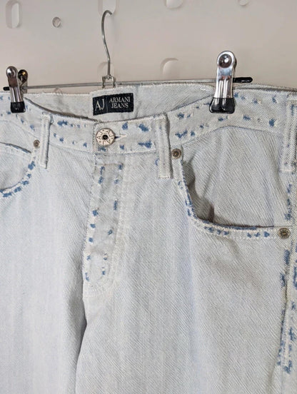 Armani Jeans Light Wash Straight Leg Denim W31 L33 Classic Fit