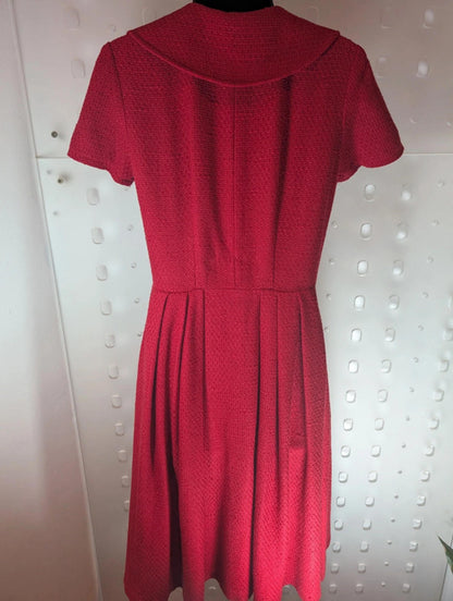 Vintage 1980s does 1950s Red Dress – Est. UK 8