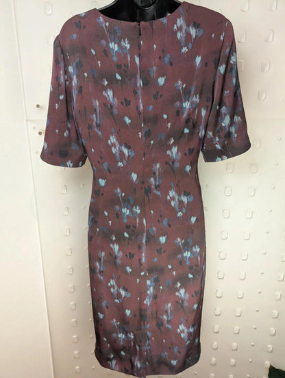Jigsaw silk blend floral dress – size UK 10