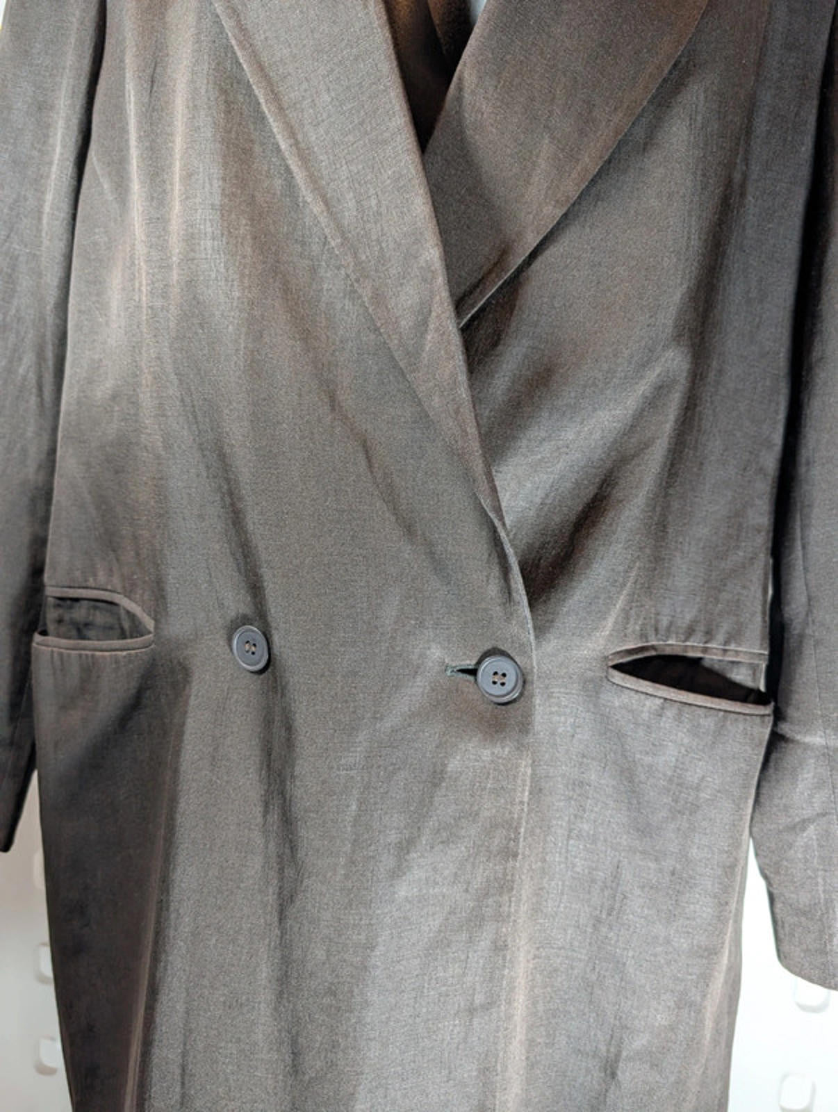 Vintage Umberto Ginocchietti Silk Linen Blazer – IT 42 (UK 10) | Made in Italy
