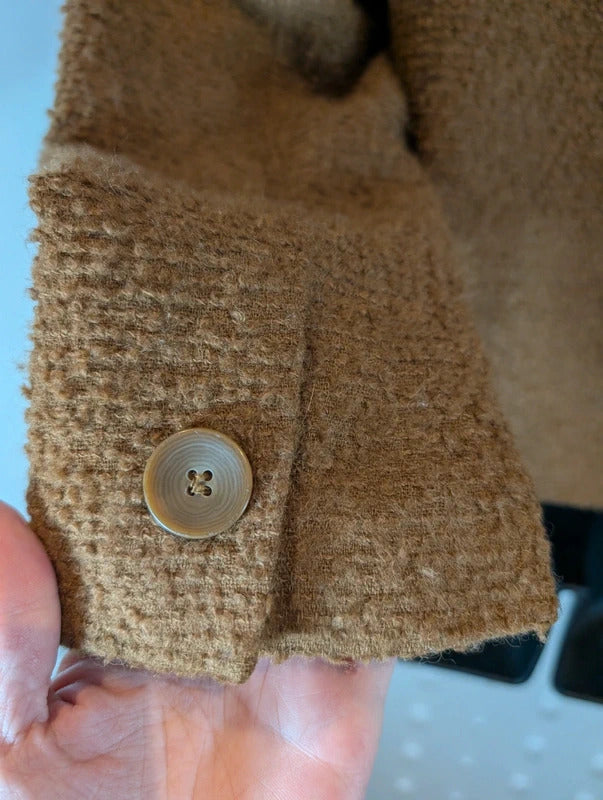 Vintage Josephine Chaus Petite Bouclé Boxy Jacket Size 10