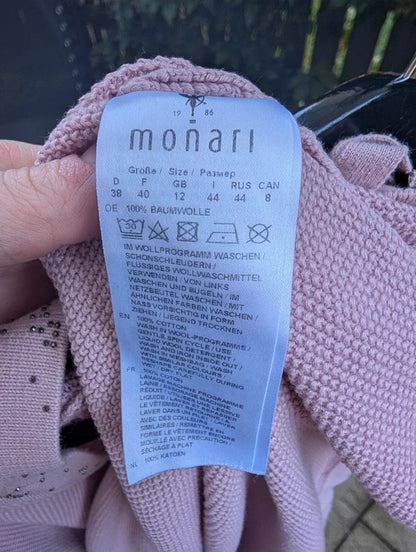 Monari Stud Detail Jumper Rose Pink UK12