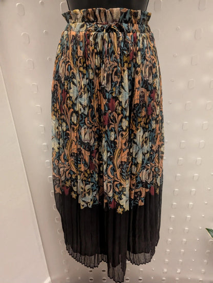 Next x Morris & Co. Pleated Midi Skirt – UK 8 / EUR 36