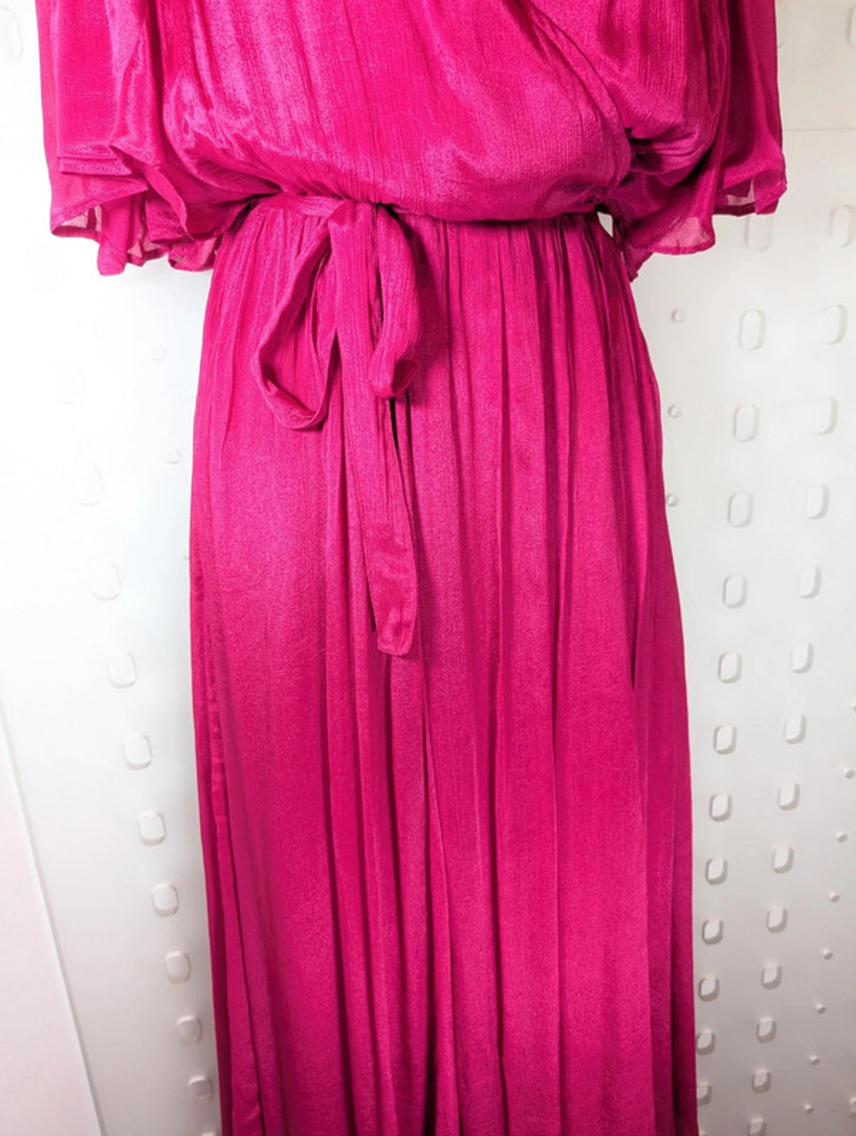 Louizon Astral Fuchsia Occasion Maxi Dress  UK 16 RRP £150