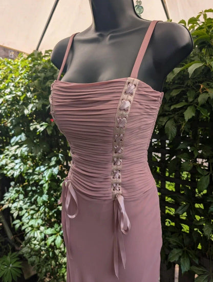 D.U.S.K Structured Fairycore Dress Blush Pink UK10