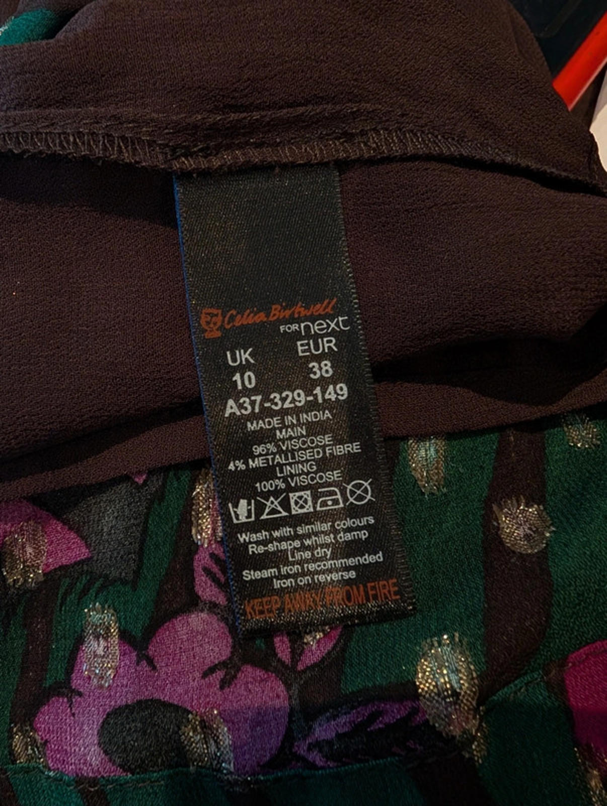 Celia Birtwell for Next chiffon trousers – UK 10