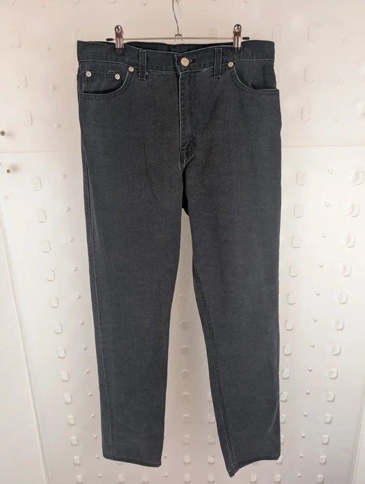Vintage Faded Glory Washed Black Jeans Size 12 Tall Made in USA