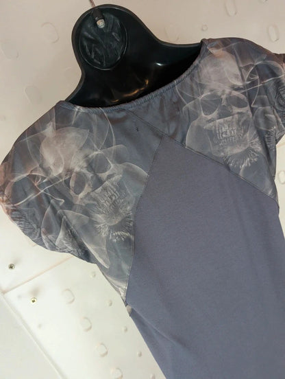 Firetrap Floral Skull Print Tunic Top UK8