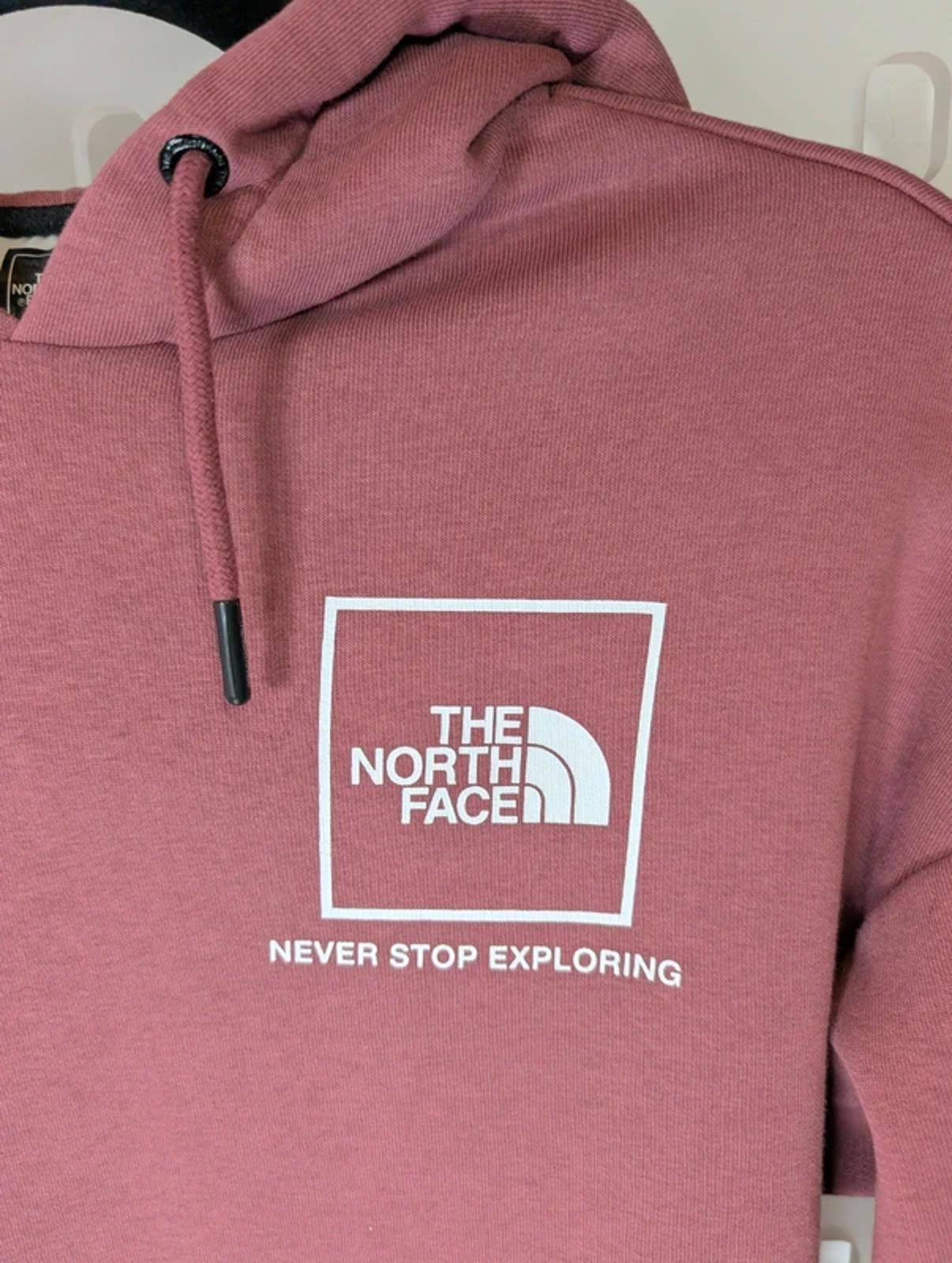 The North Face Box Logo Hoodie XS Black Pullover