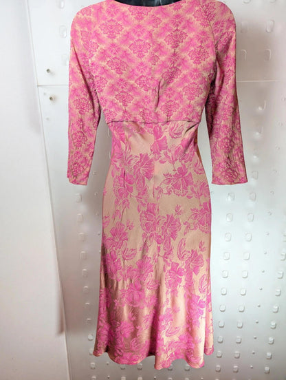 Karen Millen Early / Archive Floral Midi Dress – Size 0