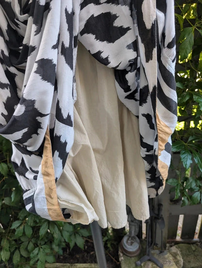 Saint Tropez Zebra Print Midi Skirt XS UK8/10