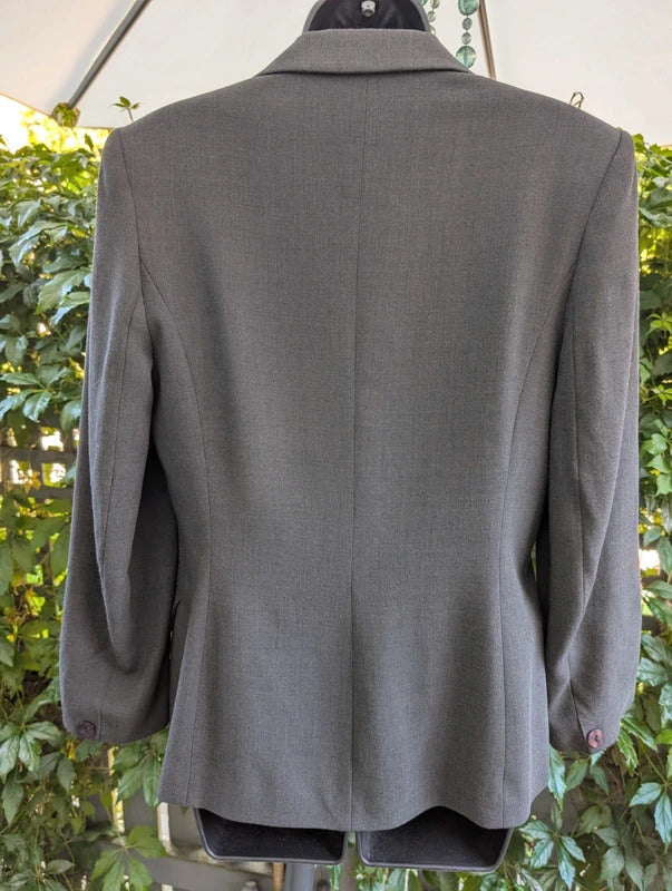 J. Taylor Single Breasted Blazer Charcoal Grey UK10