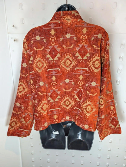 Sahara Lagenlook Jacket Large - Made in Denmark - Abstract Boho Arty