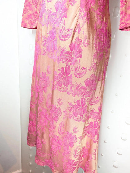 Karen Millen Early / Archive Floral Midi Dress – Size 0