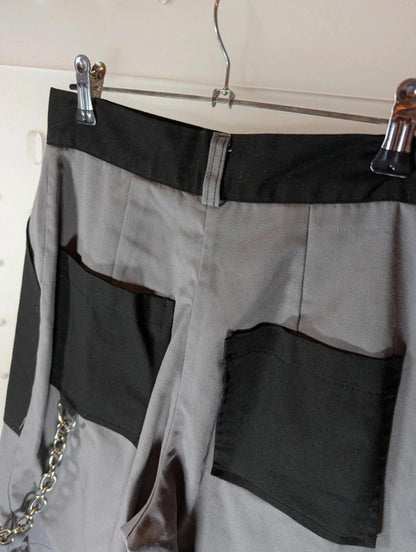 Ragged Priest Colour Block Trousers | W26 L28 | Alt Grunge Chain
