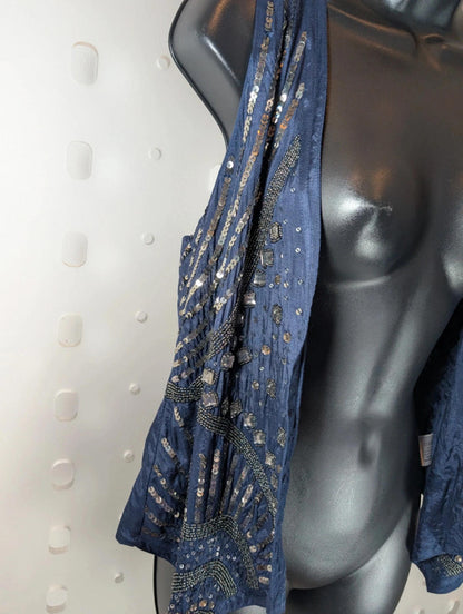 Anise beaded waistcoat – UK 14