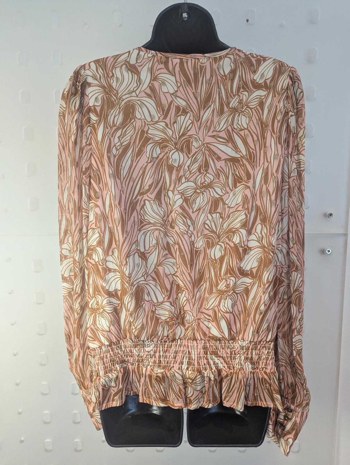 Nooki London Elegant Floral Smock Top with Tassels size S