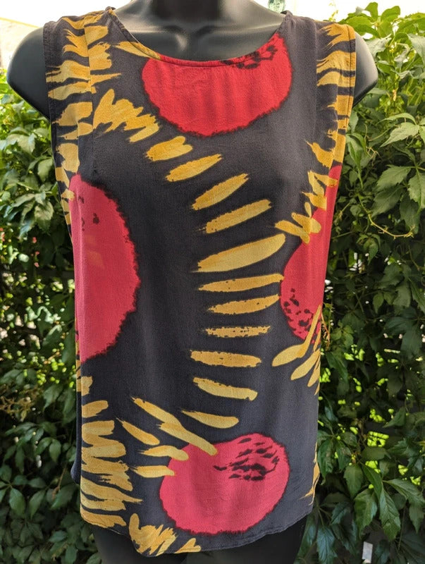 ROA for Monsoon Pure Silk Blouse Abstract Print UK14