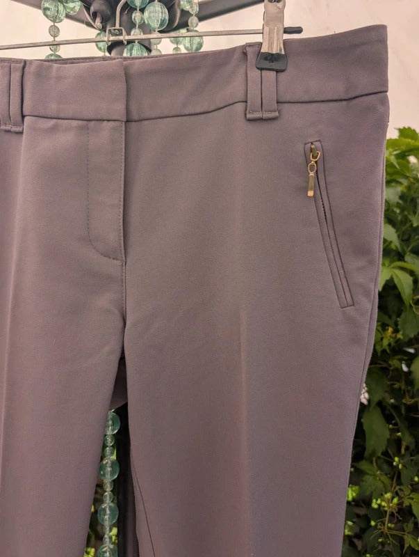 Next Capri Trousers Taupe UK10 Regular