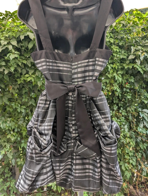 Blue Magic Gothic Lolita Puffball Mini Dress Black Grey UK12