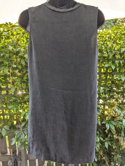 Vintage Marilyn Anselm for Hobbs Tabard Dress Black UK8