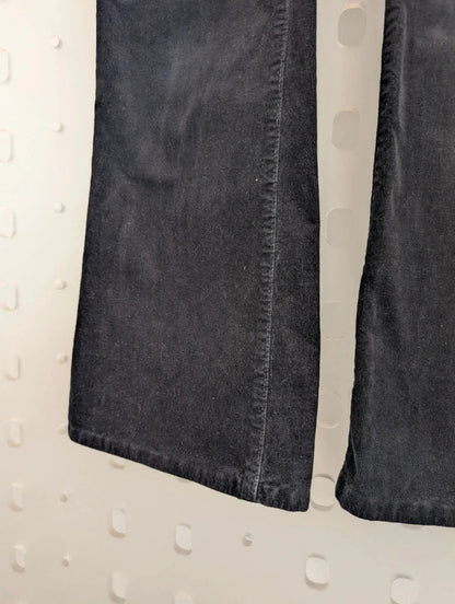 Fabienne Chapot Eva Black Corduroy Flare Trousers W29 L29