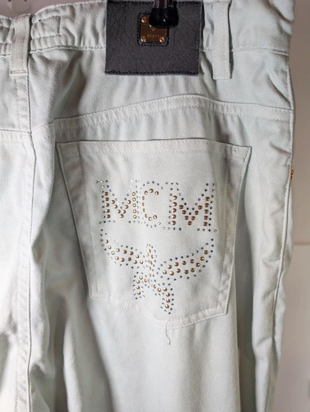 MCM mint cotton stretch jeans – size 34