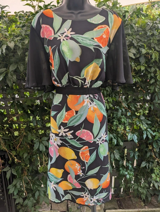 Twisted Wunder Citrus Print Midi Dress UK18